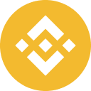 White geometric diamond emblem centered on a golden-yellow circle with transparent corners.