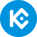 White branching glyph with a central dot inside a bright blue circle.